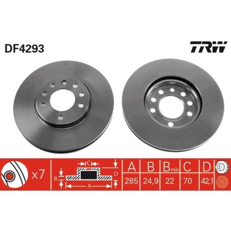 DISQUE DE FREIN POUR FIAT CROMA 05