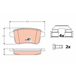 PLAQUETTES DE FREIN RENAULT KANGOO II 08