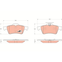 PLAQUETTES DE FREIN POUR FORD TRANSIT CONNECT 02