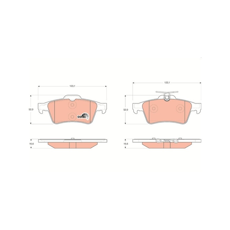 PLAQUETTES DE FREIN POUR FORD TRANSIT CONNECT 02