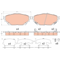 PLAQUETTES DE FREIN MITSUBISHI CANTER 01