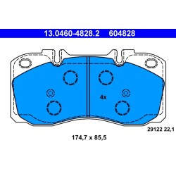 PLAQUETTES DE FREIN IVECO DAILY 06