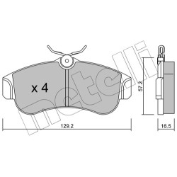 PLAQUETTES DE FREIN POUR NISSAN PRIMERA P11 96