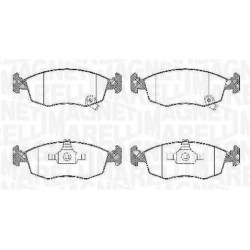 PLAQUETTES DE FREIN POUR FIAT PANDA 12