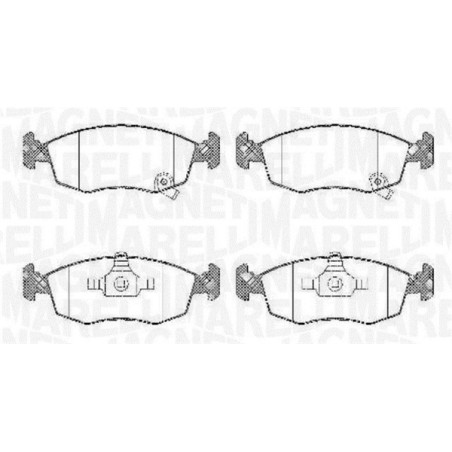 PLAQUETTES DE FREIN POUR FIAT PANDA 12