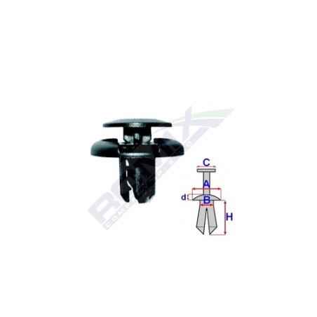 CLIP DE FIXATION POUR HONDA ACCORD IX 12