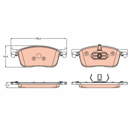 PLAQUETTES DE FREIN CITROEN JUMPY 07