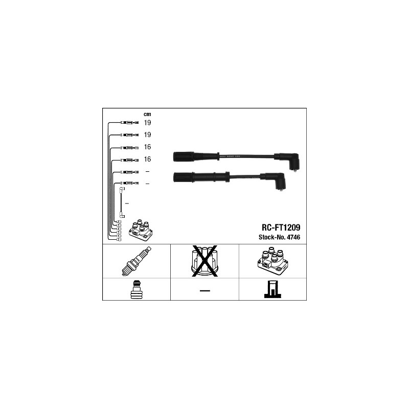 KIT DE CÂBLES D`ALLUMAGE POUR FIAT DOBLO 00