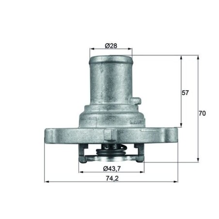 THERMOSTAT D`EAU POUR FIAT PUNTO 99