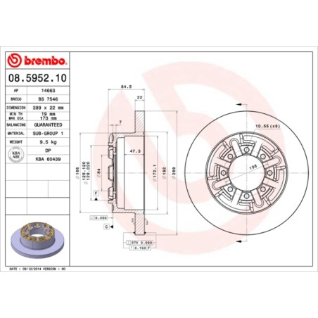 DISQUE DE FREIN POUR IVECO DAILY 06