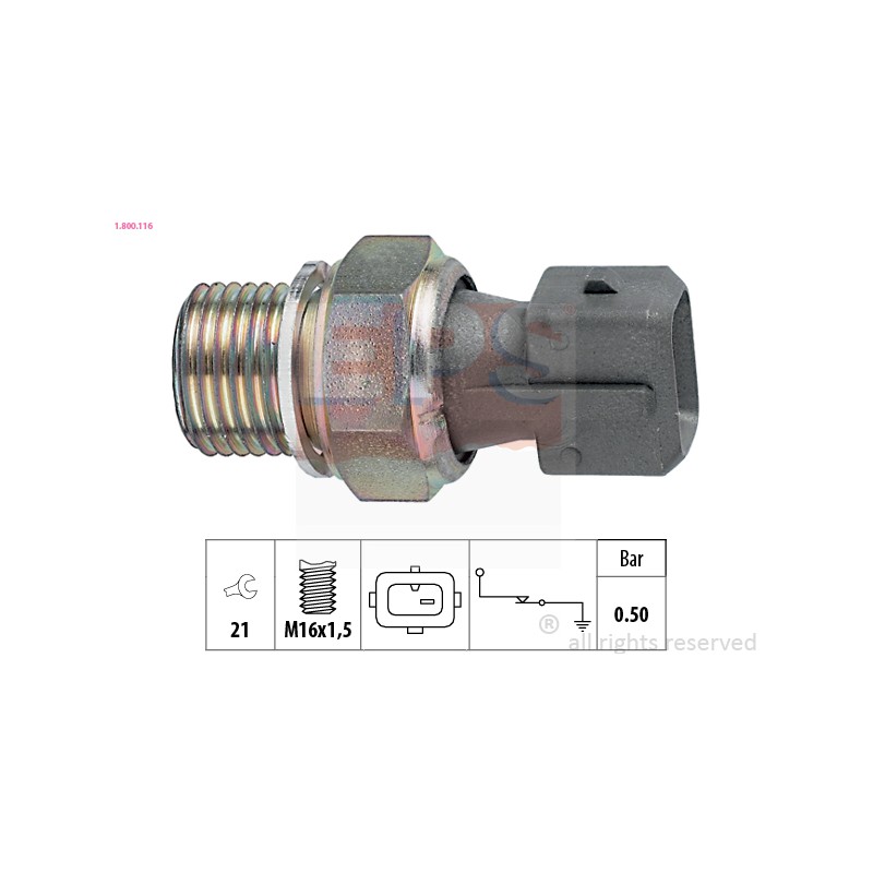 CAPTEUR DE PRESSION D`HUILE POUR FIAT DUCATO 94