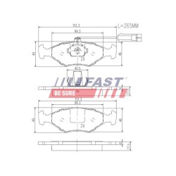 PLAQUETTES DE FREIN POUR FIAT PALIO/SIENA 97