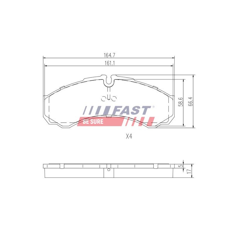 PLAQUETTES DE FREIN POUR IVECO DAILY 00