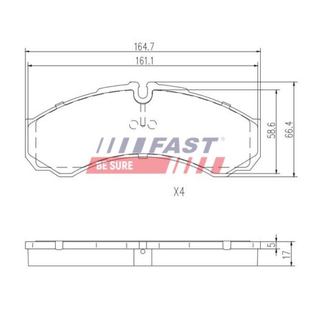 PLAQUETTES DE FREIN POUR IVECO DAILY 00