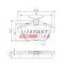 PLAQUETTES DE FREIN POUR ALFA 147 /156 00