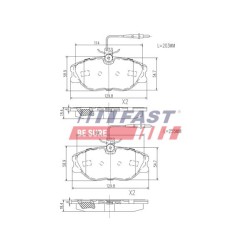 PLAQUETTES DE FREIN POUR FIAT SCUDO / ULYSSE 95