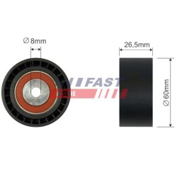 TENDEUR DE COURROIE TRAPÉZOÏDALE À NERVURES POUR FIAT SCUDO / ULYSSE 95