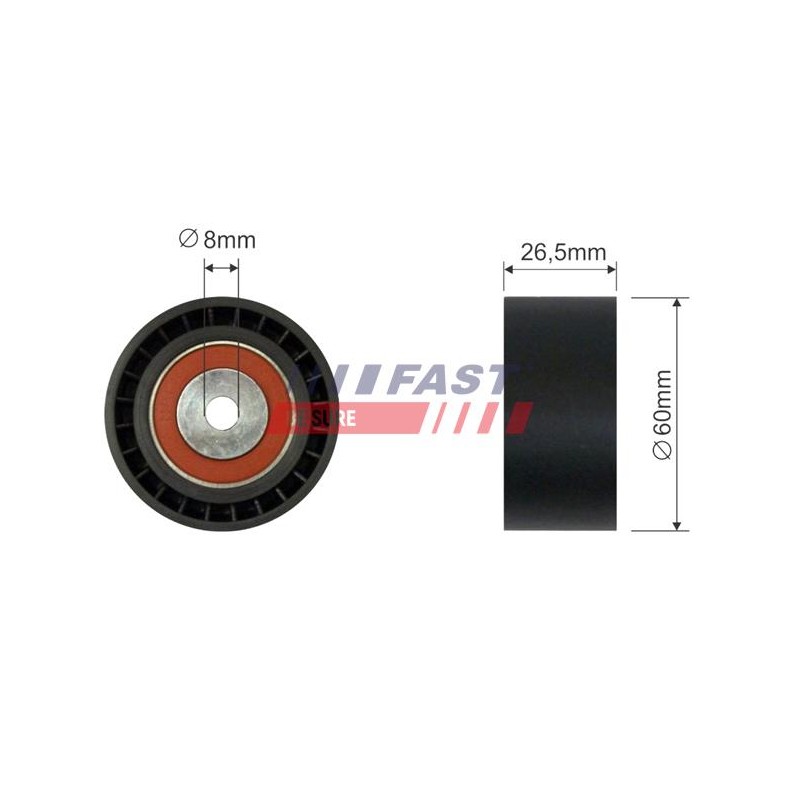 TENDEUR DE COURROIE TRAPÉZOÏDALE À NERVURES POUR FIAT SCUDO / ULYSSE 95