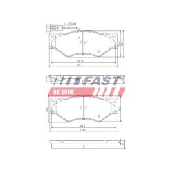 PLAQUETTES DE FREIN POUR IVECO DAILY 90
