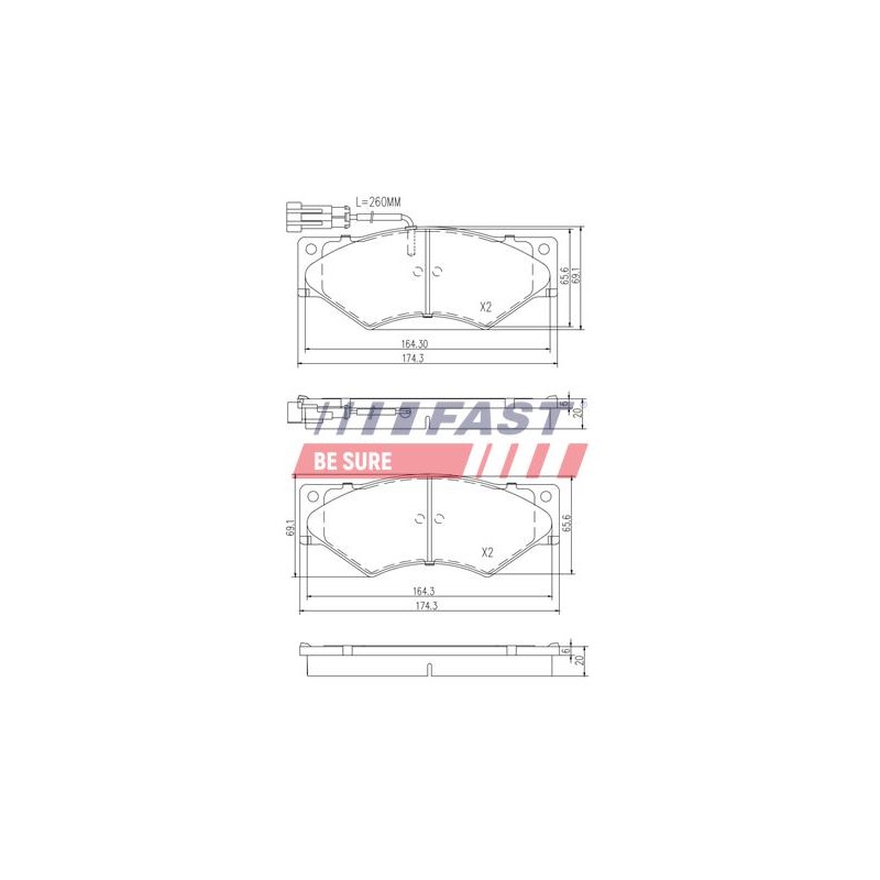 PLAQUETTES DE FREIN POUR IVECO DAILY 90