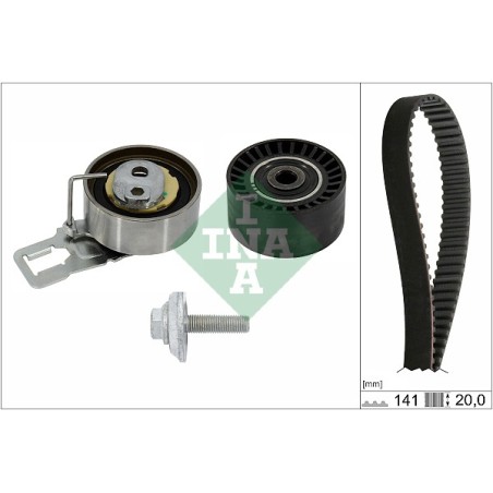 COURROIE DE DISTRIBUTION, JEU POUR CITROEN BERLINGO 08