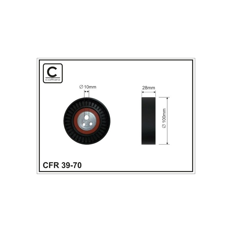 TENDEUR DE COURROIE TRAPÉZOÏDALE À NERVURES POUR FIAT MAREA 96