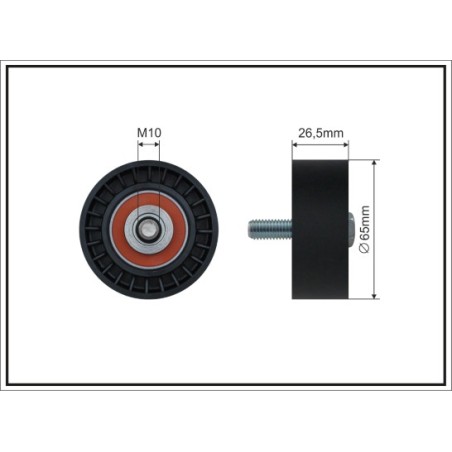 TENDEUR DE COURROIE TRAPÉZOÏDALE À NERVURES POUR CITROEN XSARA 98