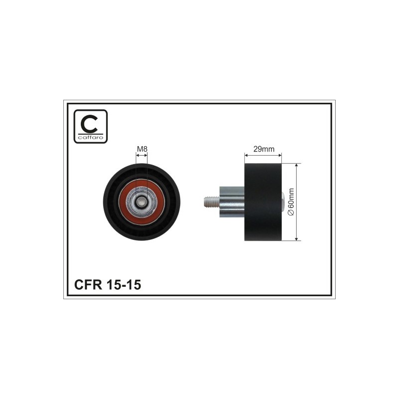 POULIE RENVOI/TRANSMISSION, COURROIE DE DISTRIBUTION POUR FORD TRANSIT CONNECT 02