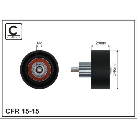 POULIE RENVOI/TRANSMISSION, COURROIE DE DISTRIBUTION POUR FORD TRANSIT CONNECT 02