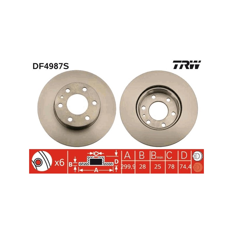 DISQUE DE FREIN POUR IVECO DAILY 06