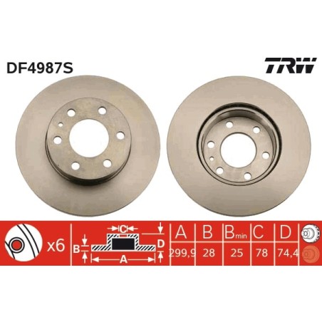 DISQUE DE FREIN POUR IVECO DAILY 06