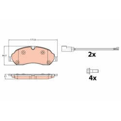PLAQUETTES DE FREIN POUR FORD TRANSIT 13