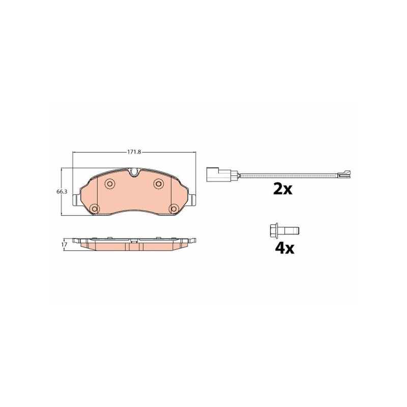 PLAQUETTES DE FREIN POUR FORD TRANSIT 13