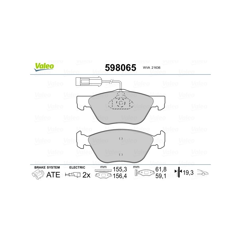 PLAQUETTES DE FREIN POUR FIAT BRAVA/BRAVO 95