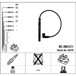 KIT DE CÂBLES D`ALLUMAGE POUR RENAULT KANGOO I 97