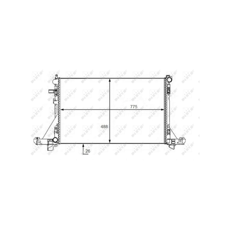 RADIATEUR POUR RENAULT MASTER III 10