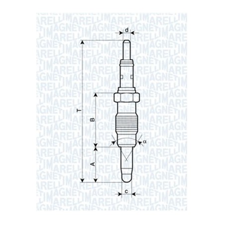 BOUGIE DE PRÉCHAUFFAGE POUR FIAT DOBLO 00