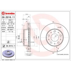 DISQUE DE FREIN POUR FIAT DUCATO 14
