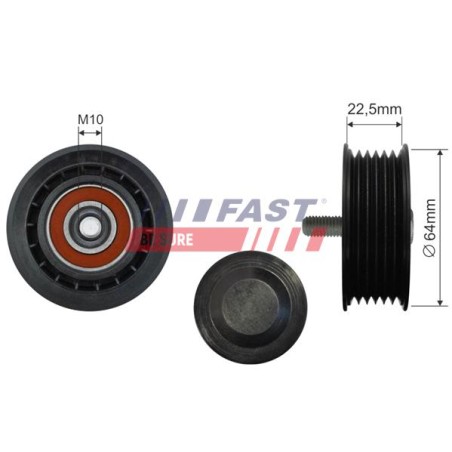 TENDEUR, COURROIE CRANTÉE POUR FIAT PUNTO GRANDE 05