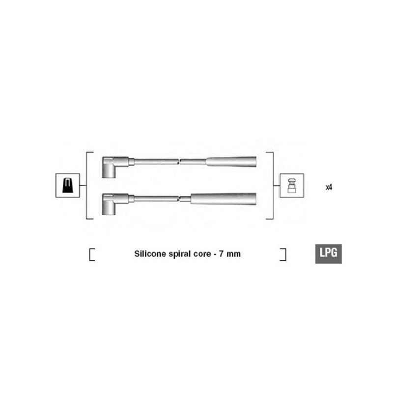 KIT DE CÂBLES D`ALLUMAGE POUR FIAT DOBLO 00