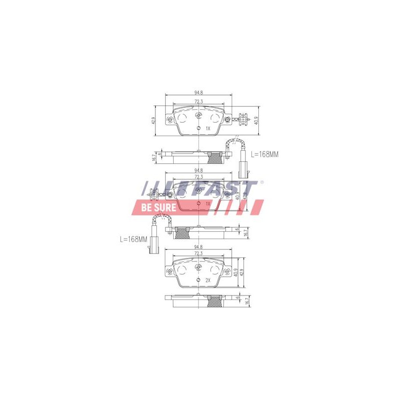 PLAQUETTES DE FREIN POUR FIAT BRAVO 07