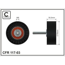 TENDEUR DE COURROIE TRAPÉZOÏDALE À NERVURES POUR FORD TRANSIT 06