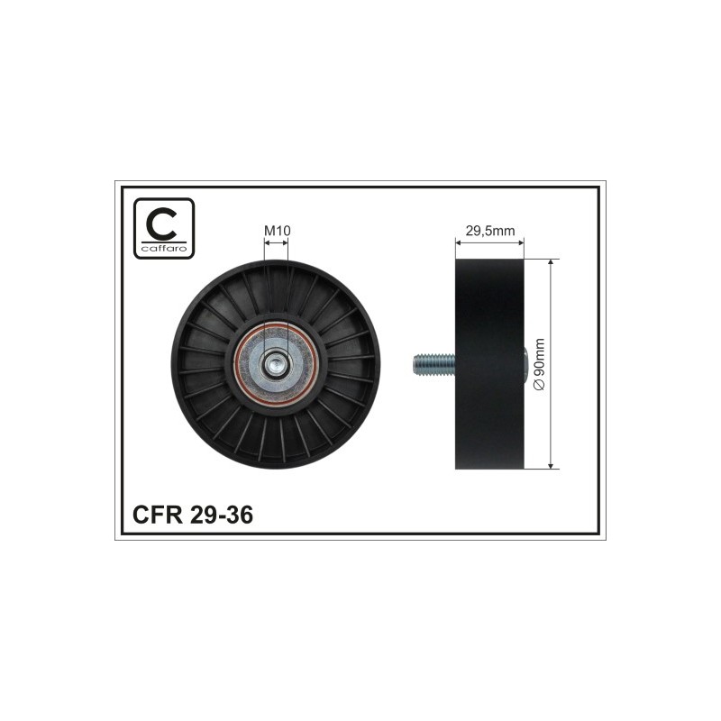 TENDEUR DE COURROIE TRAPÉZOÏDALE À NERVURES POUR FORD MONDEO II 96