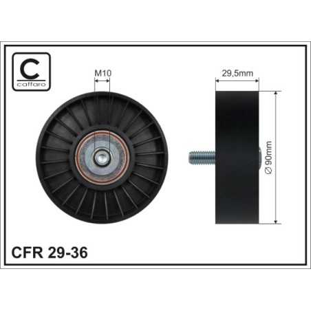TENDEUR DE COURROIE TRAPÉZOÏDALE À NERVURES POUR FORD MONDEO II 96