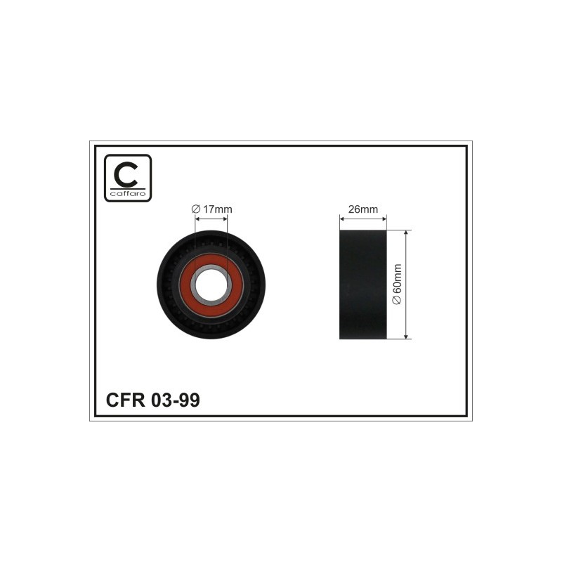 TENDEUR DE COURROIE TRAPÉZOÏDALE À NERVURES POUR CITROEN BERLINGO 96