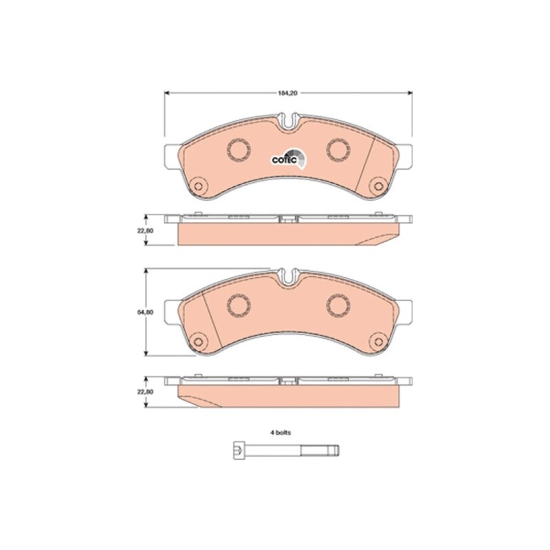 PLAQUETTES DE FREIN POUR IVECO DAILY 06