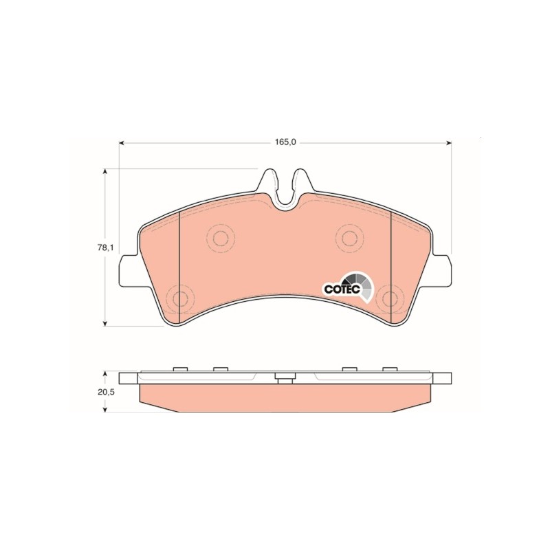 PLAQUETTES DE FREIN POUR MERCEDES SPRINTER 06